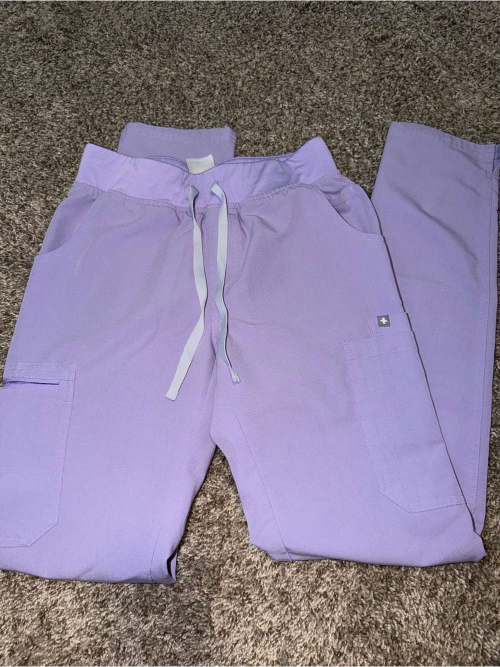 Figs women’s lilac purple Yola skinny scrub pants xs/tall